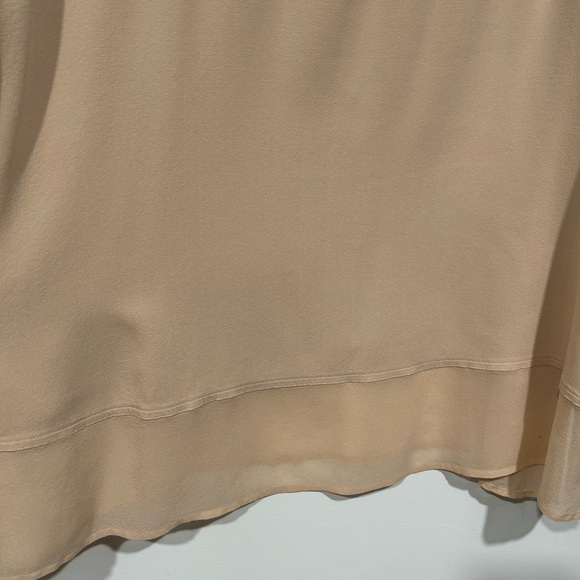 Women’s Eileen Fisher 100% Silk 3/4 Sleeve Blouse in Beige Size Small - Picture 6 of 7